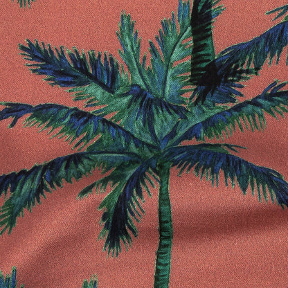 Mood Exclusive Rose Psychedelic Palms Stretch Cotton Sateen Detail