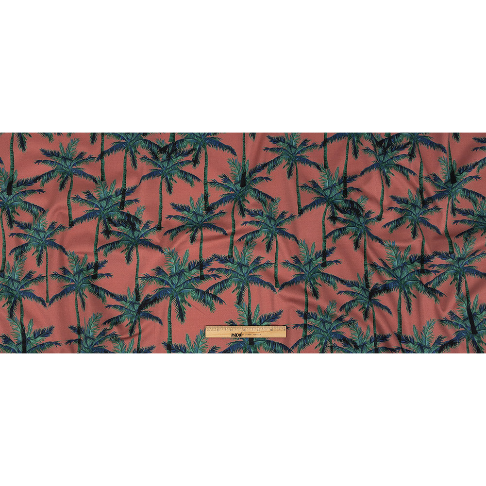 Mood Exclusive Rose Psychedelic Palms Stretch Cotton Sateen Full