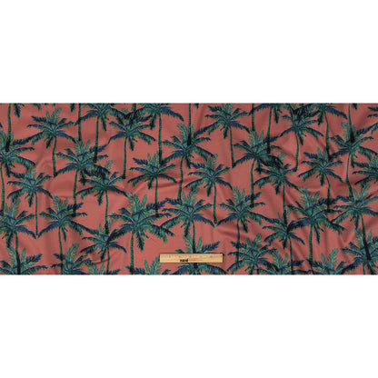 Mood Exclusive Rose Psychedelic Palms Stretch Cotton Sateen Full