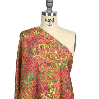 Mood Exclusive Pink Parfait Banana Tree Stretch Cotton Sateen Drape