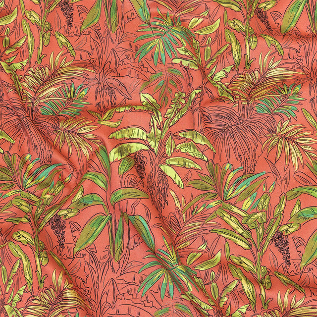Mood Exclusive Pink Parfait Banana Tree Stretch Cotton Sateen