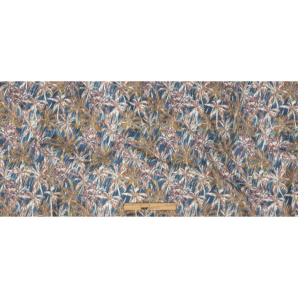Mood Exclusive Marine Blue Tropical Storm Stretch Cotton Sateen Full
