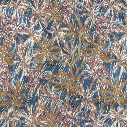 Mood Exclusive Marine Blue Tropical Storm Stretch Cotton Sateen