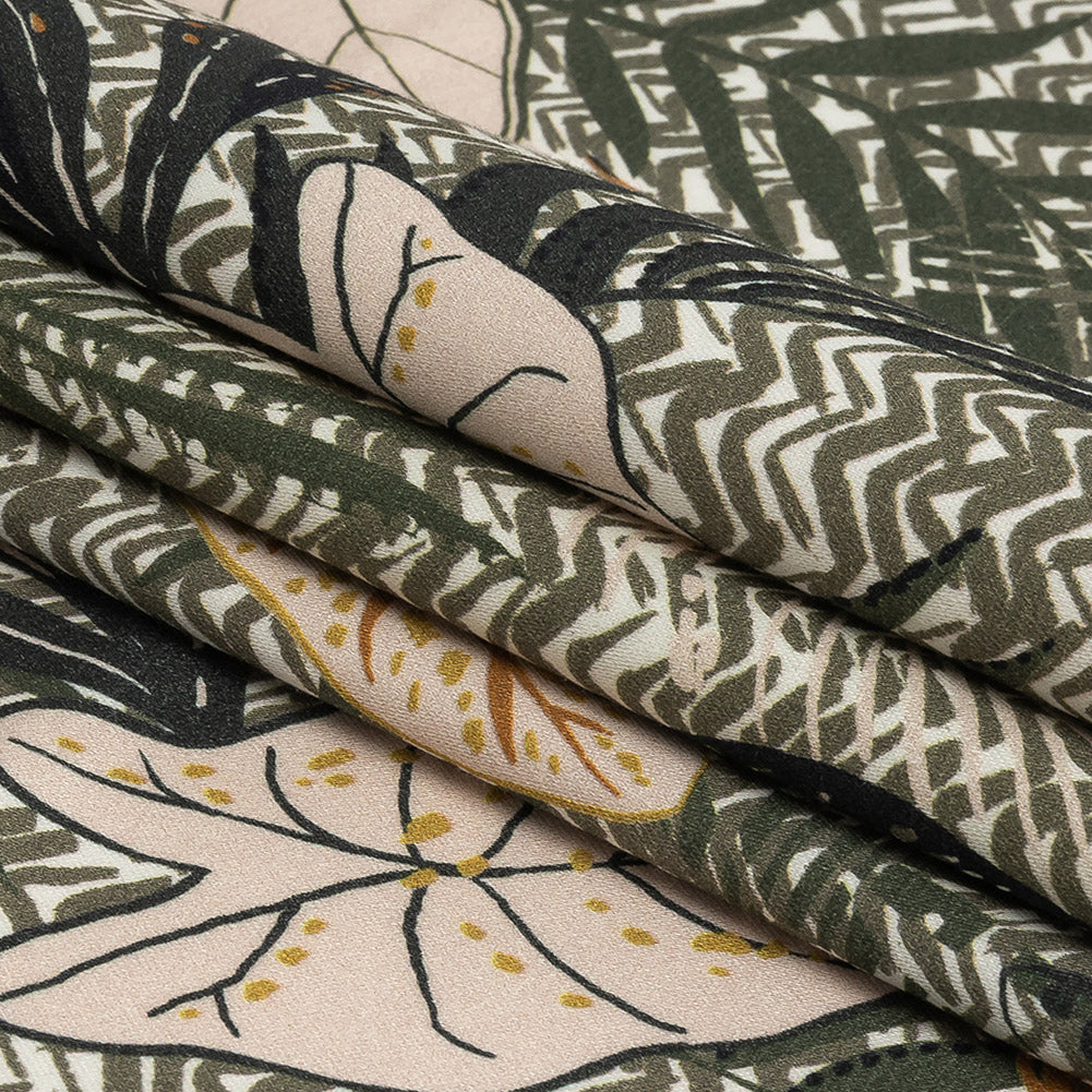 Mood Exclusive Fronds Askew Stretch Cotton Sateen Folded