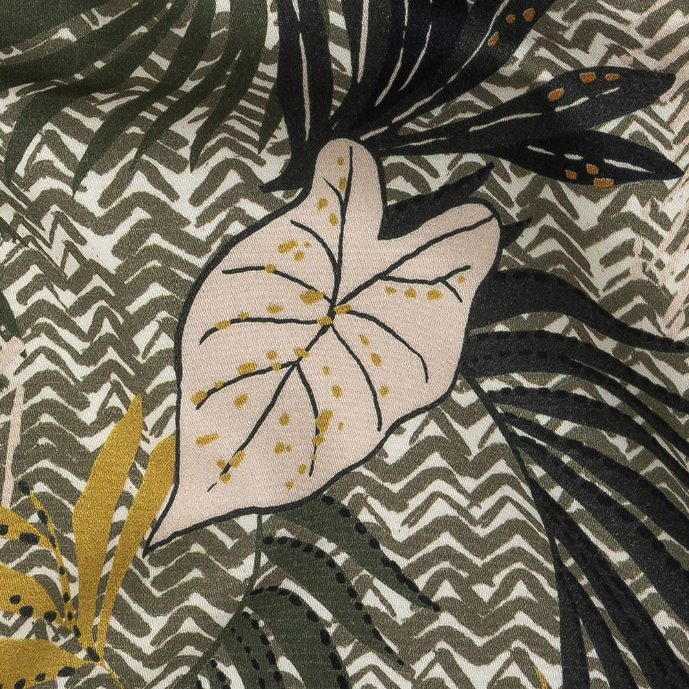 Mood Exclusive Fronds Askew Stretch Cotton Sateen Detail