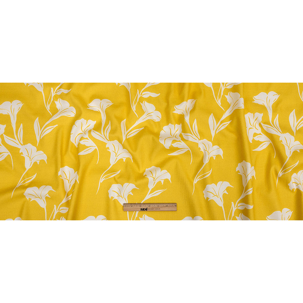 Mood Exclusive Yellow Bellflower Breeze Stretch Cotton Woven Full