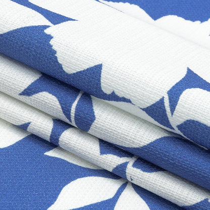 Mood Exclusive Cobalt Blue Sultry Silhouettes Stretch Cotton Woven Folded