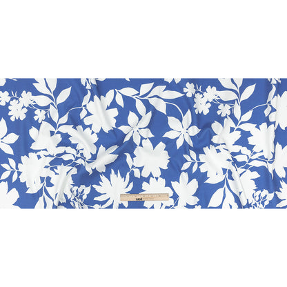 Mood Exclusive Cobalt Blue Sultry Silhouettes Stretch Cotton Woven Full