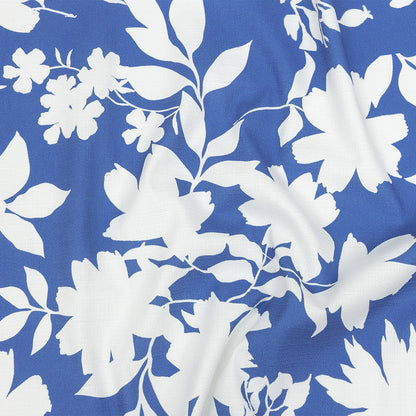 Mood Exclusive Cobalt Blue Sultry Silhouettes Stretch Cotton Woven