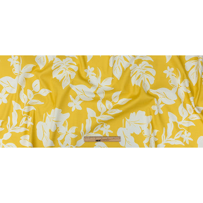 Mood Exclusive Yellow Feverish Foliage Stretch Cotton Woven Full