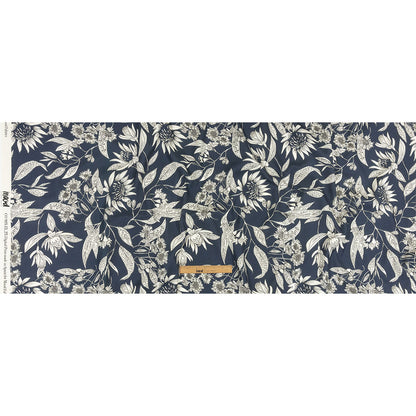 Mood Exclusive Blue Illustrated Cultivation Stretch Cotton Woven Full