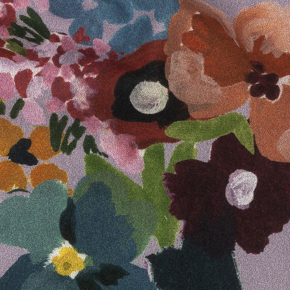 Mood Exclusive Lilac Proper Perfume Stretch Cotton Poplin Detail