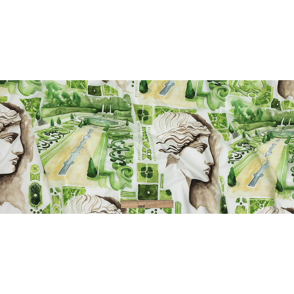 Mood Exclusive Green Jardins de Versailles Stretch Cotton Poplin Full