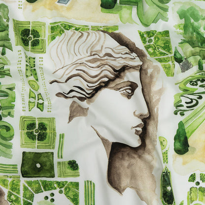 Mood Exclusive Green Jardins de Versailles Stretch Cotton Poplin