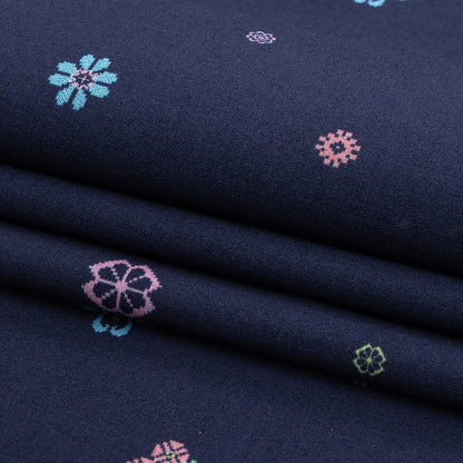 Mood Exclusive Navy Stadium Arcadium Stretch Cotton Poplin Folded