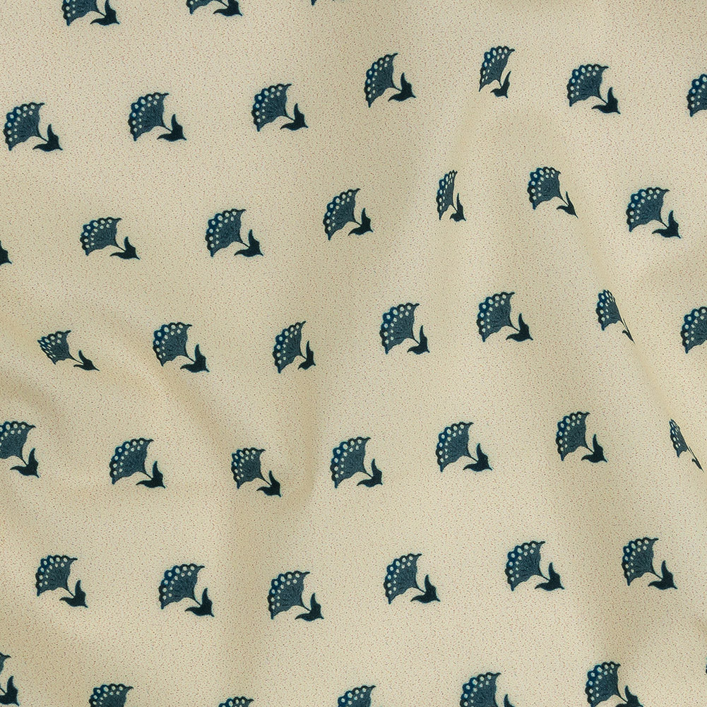 Mood Exclusive Impala Floral Fans Stretch Cotton Poplin Detail