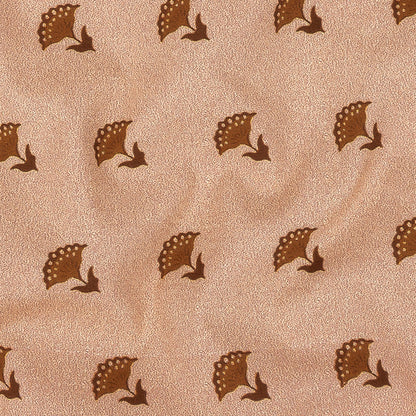 Mood Exclusive Creamcicle Fanned Florals Stretch Cotton Poplin Detail