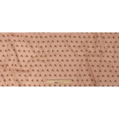 Mood Exclusive Creamcicle Fanned Florals Stretch Cotton Poplin Full