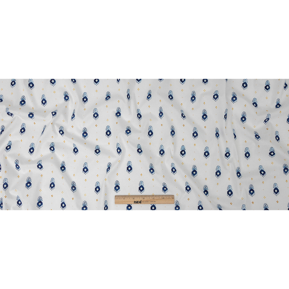 Mood Exclusive White Evil Eye Stretch Cotton Poplin Full