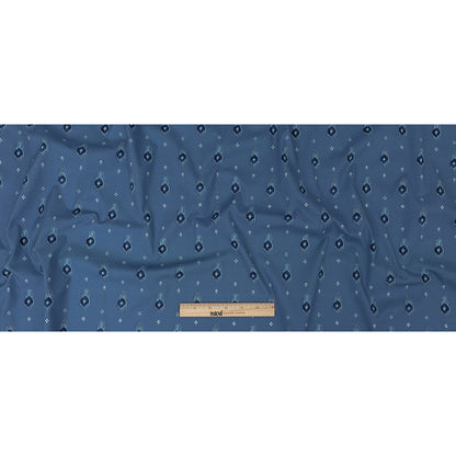 Mood Exclusive Dusty Blue Evil Eye Stretch Cotton Poplin Full