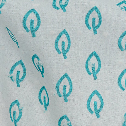 Mood Exclusive Sapphire Blue Metaphysical Fronds Swiss Dot Detail
