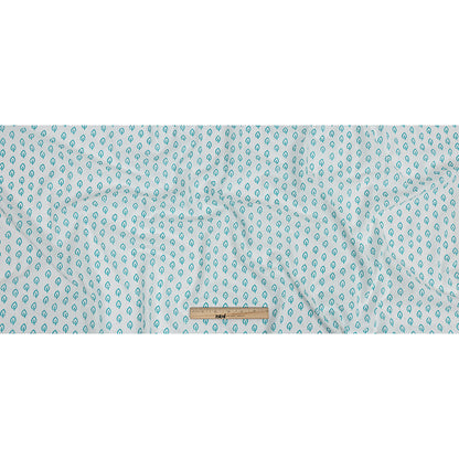Mood Exclusive Sapphire Blue Metaphysical Fronds Swiss Dot Full