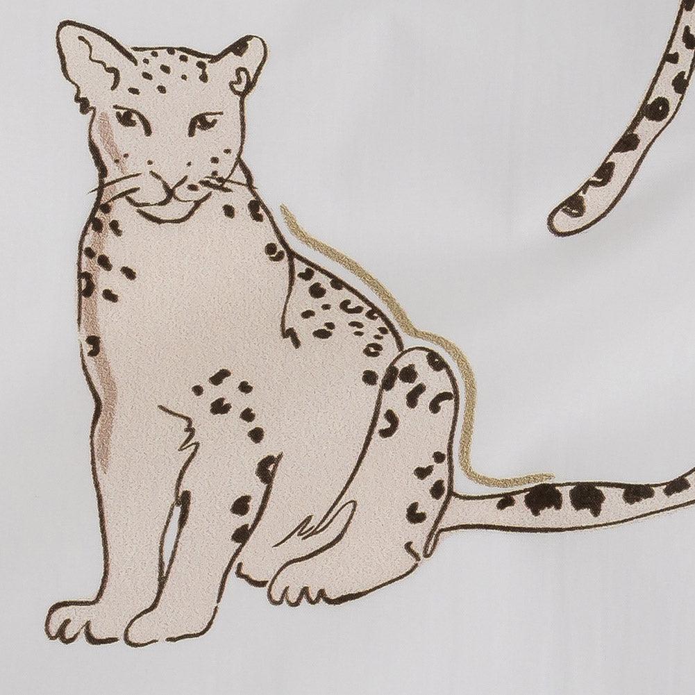 Mood Exclusive Beige Leopards of Languor Cotton Poplin Detail