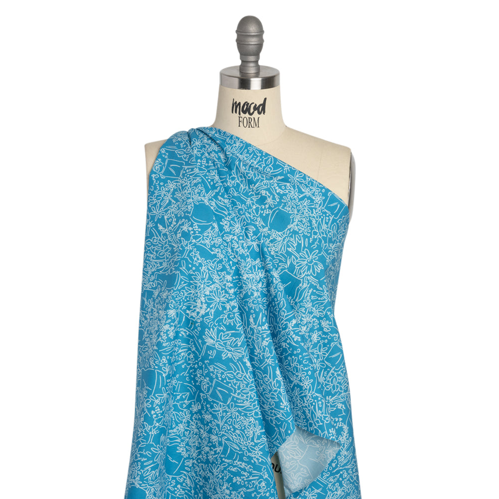 Mood Exclusive Potted Pleasantries Cotton Poplin Drape