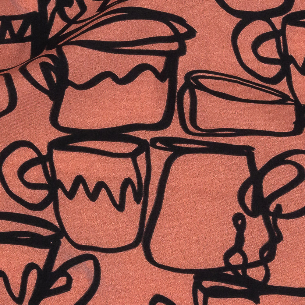 Mood Exclusive Pink Kitchen Couture Cotton Poplin Detail