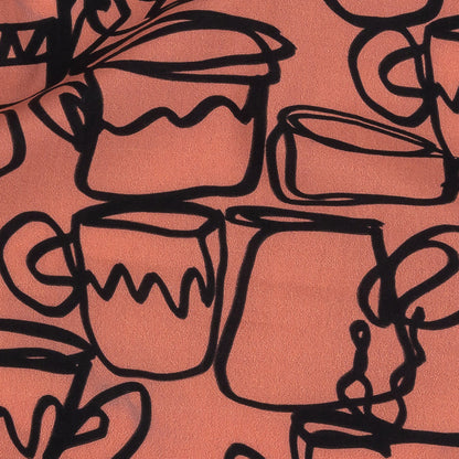 Mood Exclusive Pink Kitchen Couture Cotton Poplin Detail