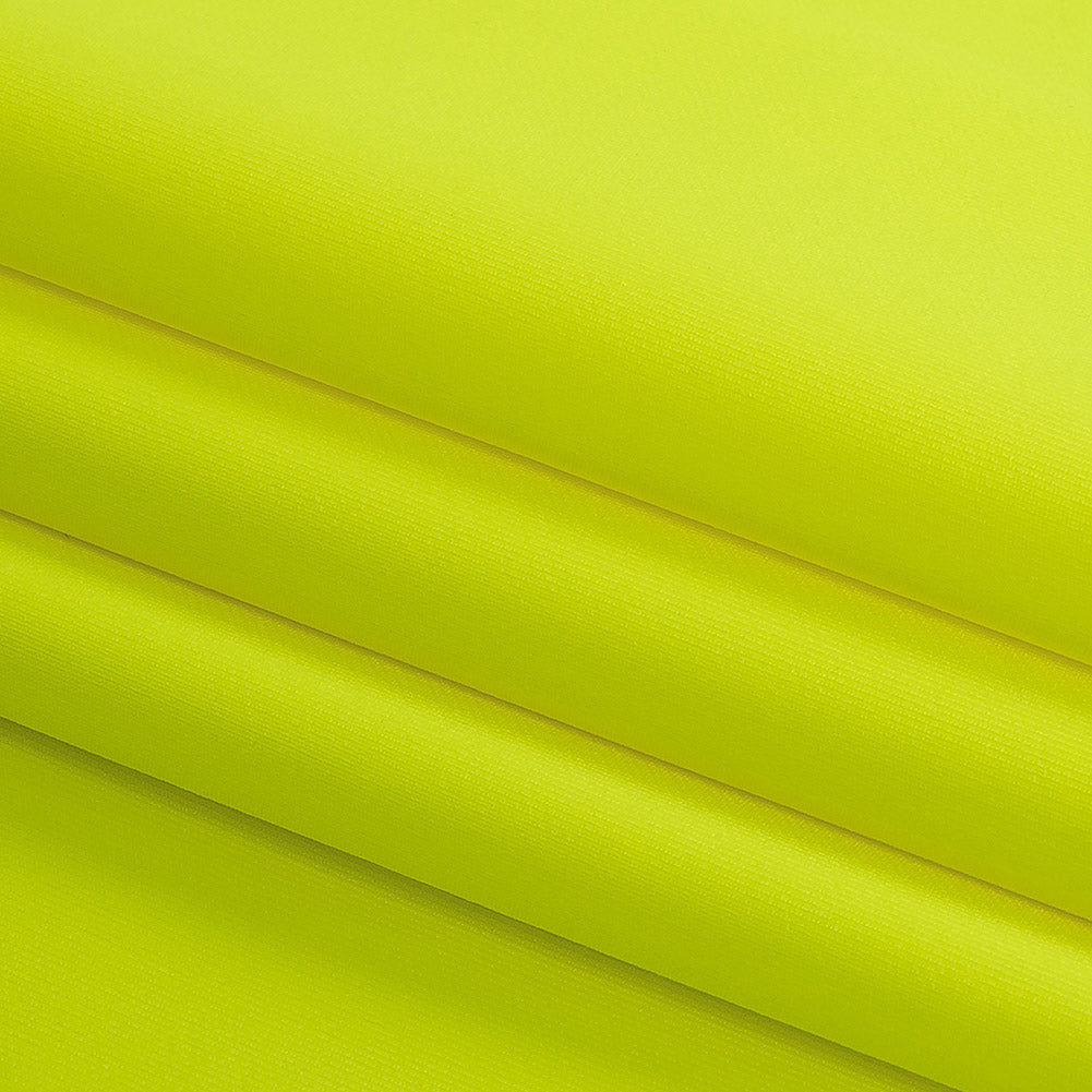 Compression Swimwear Tricot, UV Protective with Aloe Vera Microcapsules - Neon Yellow - Caye Collection Folded