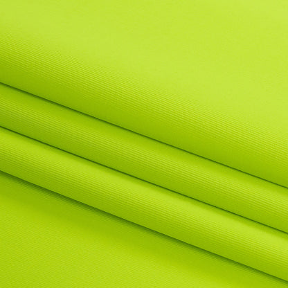 Compression Swimwear Tricot, UV Protective with Aloe Vera Microcapsules - Neon Green - Caye Collection Folded