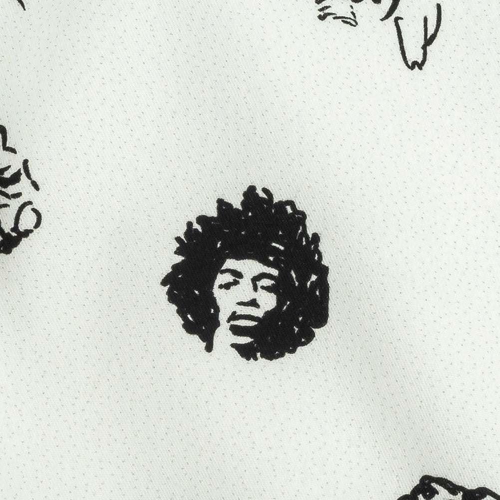 Mood Exclusive White Talking Heads Stretch Brushed Cotton Twill Detail