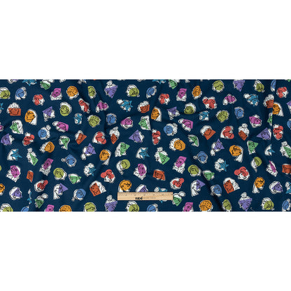 Mood Exclusive Bright Navy Face the Facts Stretch Brushed Cotton Twill Full