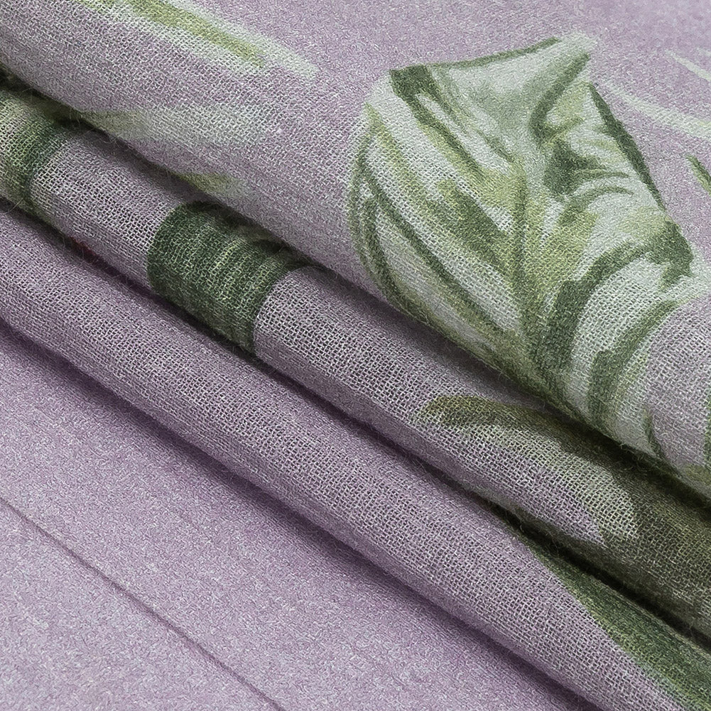 Mood Exclusive Lavender Frond Feelings Crinkled Cotton Voile Folded