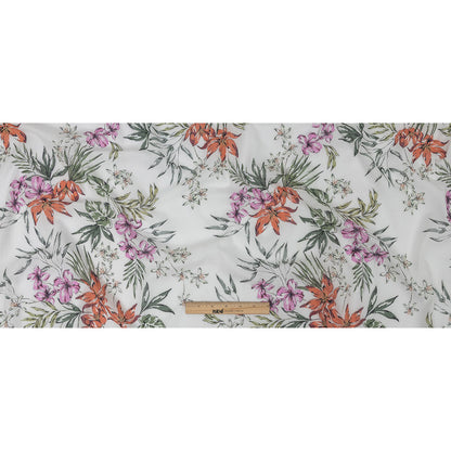 Mood Exclusive White Delicate Indulgence Crinkled Cotton Voile Folded