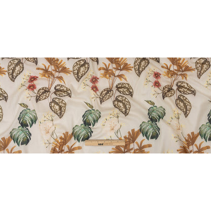 Mood Exclusive Beige Naturalist's Notebook Crinkled Cotton Voile Full