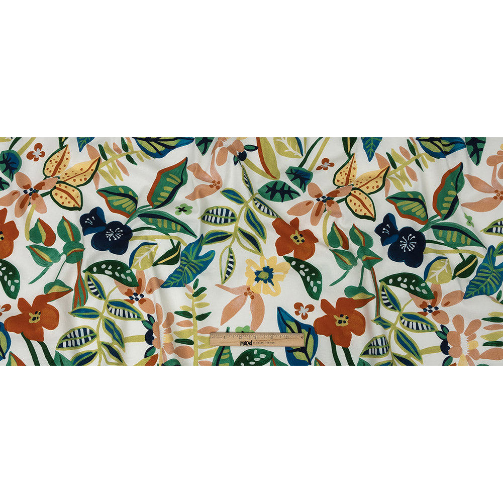Mood Exclusive Green What's Up Buttercup Stretch Cotton Ottoman Full