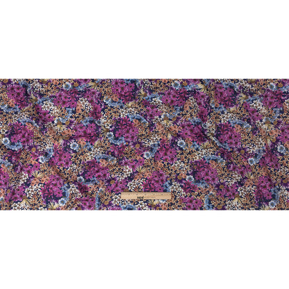 Mood Exclusive Navy Patchwork Perennials Cotton Voile Full
