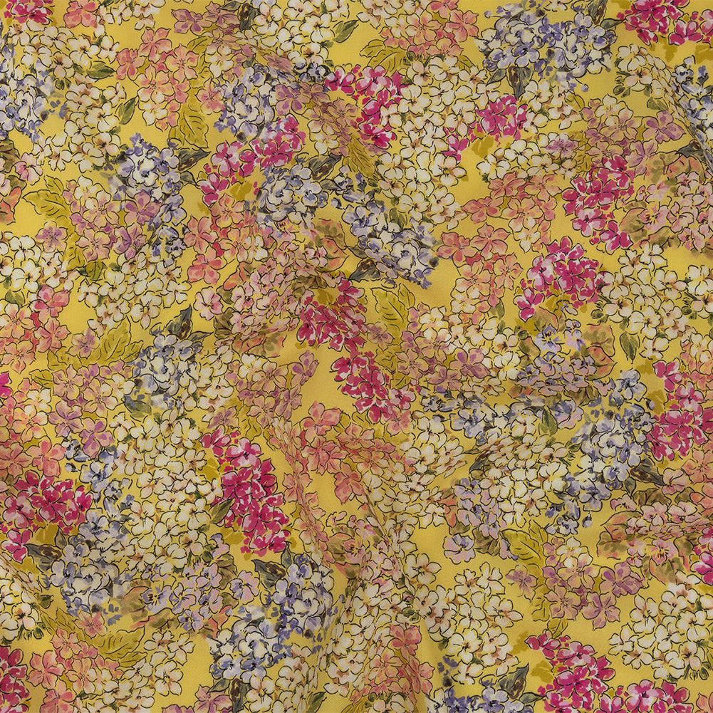 Mood Exclusive Golden Geraniums Cotton Voile