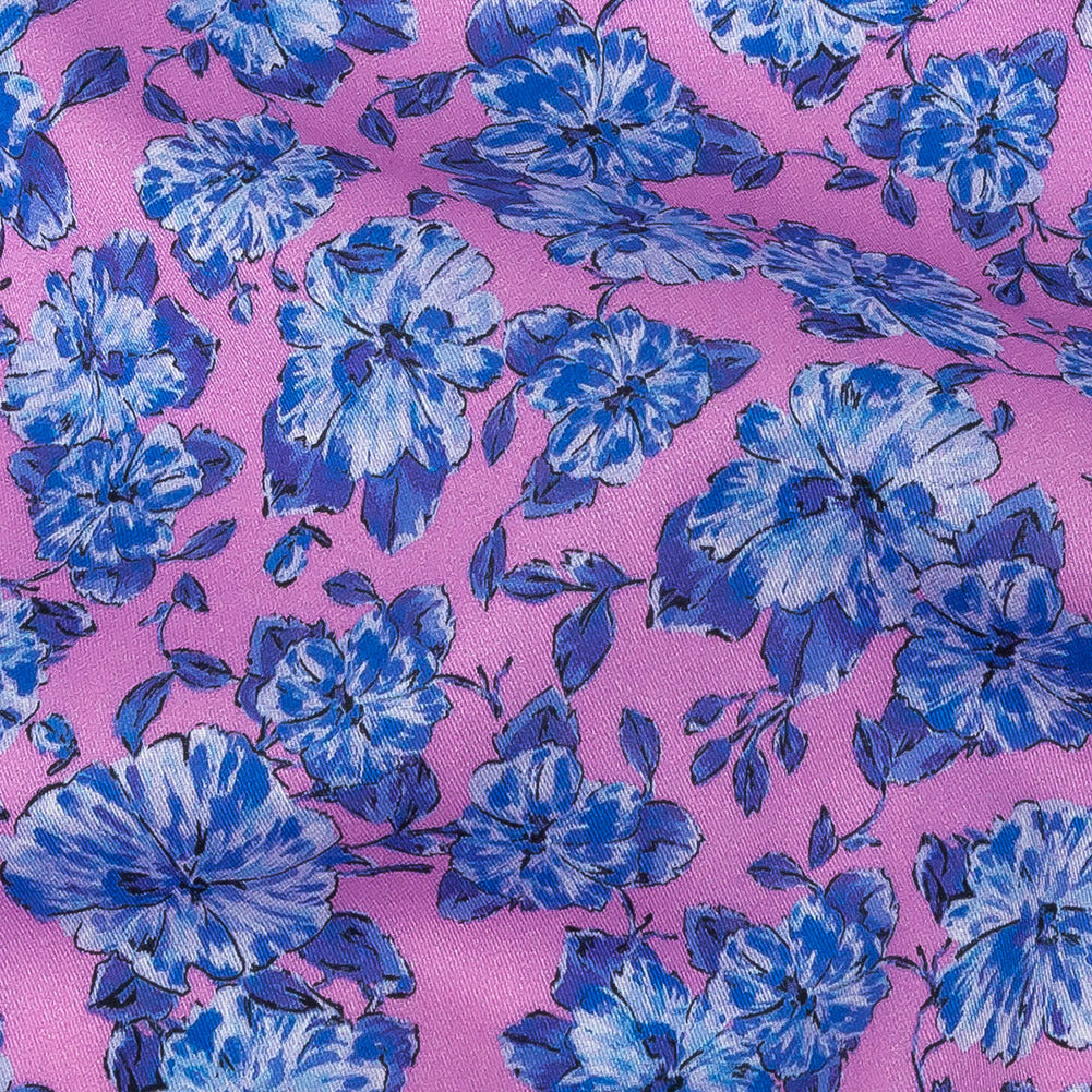 Mood Exclusive Pink Parisian Perennials Cotton Voile Detail