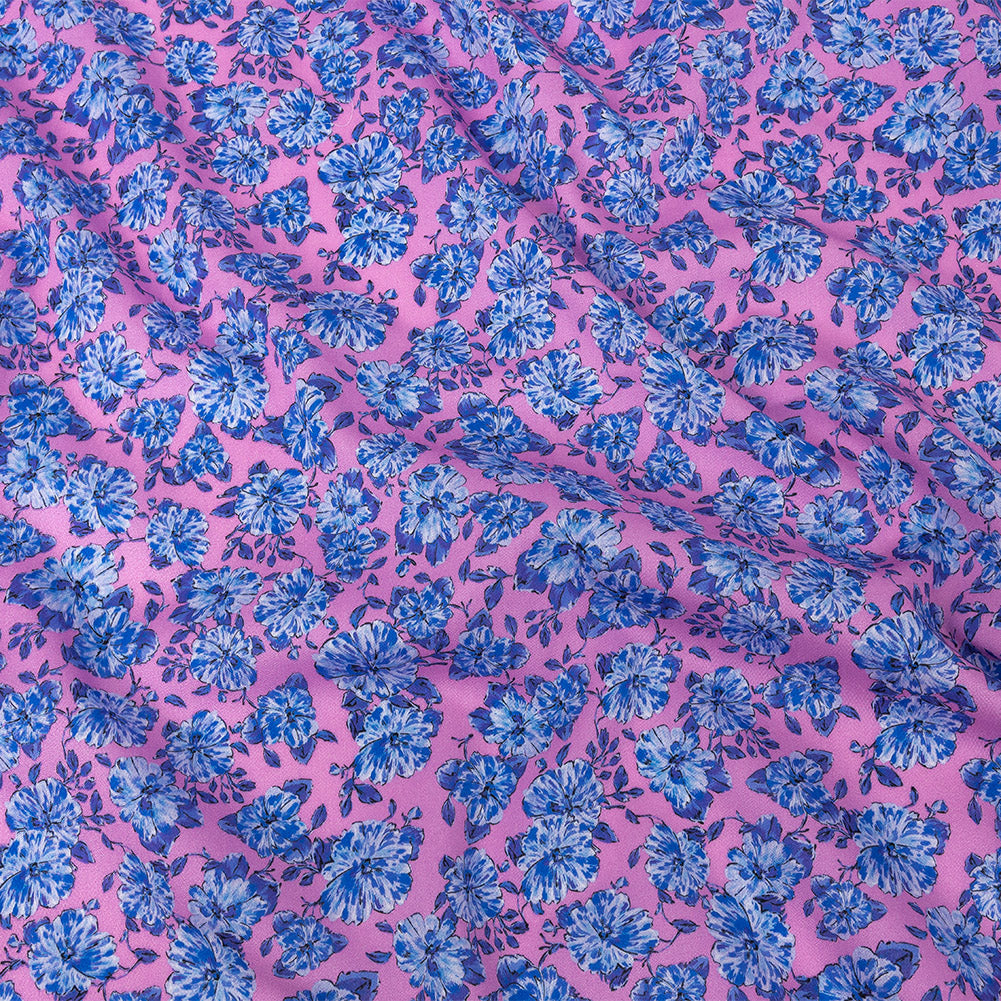Mood Exclusive Pink Parisian Perennials Cotton Voile