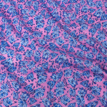 Mood Exclusive Pink Parisian Perennials Cotton Voile