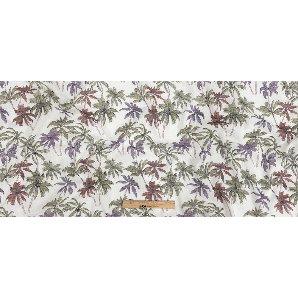 Mood Exclusive Purple and Red Casual Coronation Cotton and Viscose Gauze Folded