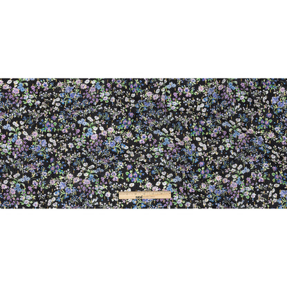 Cotton Voile Print with Metallic Dots - Black Floral - Mood Exclusive Celestial Serendipity Full