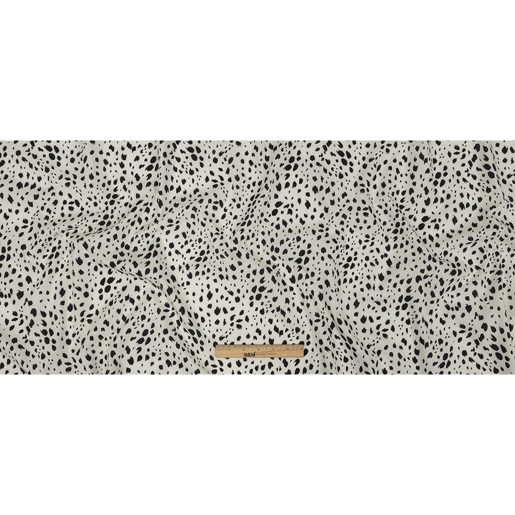 Mood Exclusive Off-White Dappled Daring Cotton Poplin Full