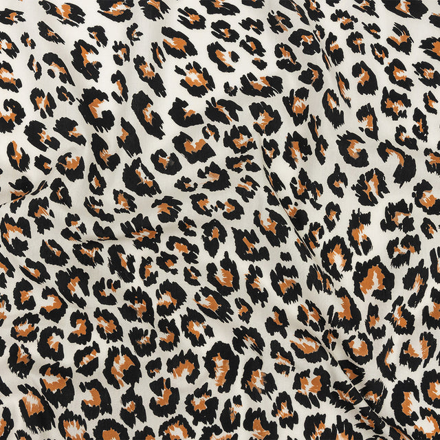 Mood Exclusive Ivory and Caramel Predator's Pride Cotton Poplin