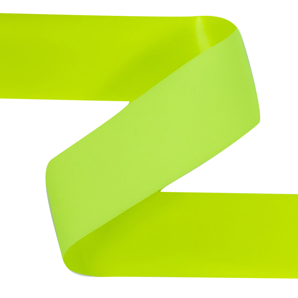Italian Neon Green Vinyl Ribbon - 0.8125" Detail