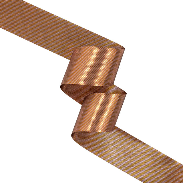 Italian Copper Metallic Ribbon - 1"
