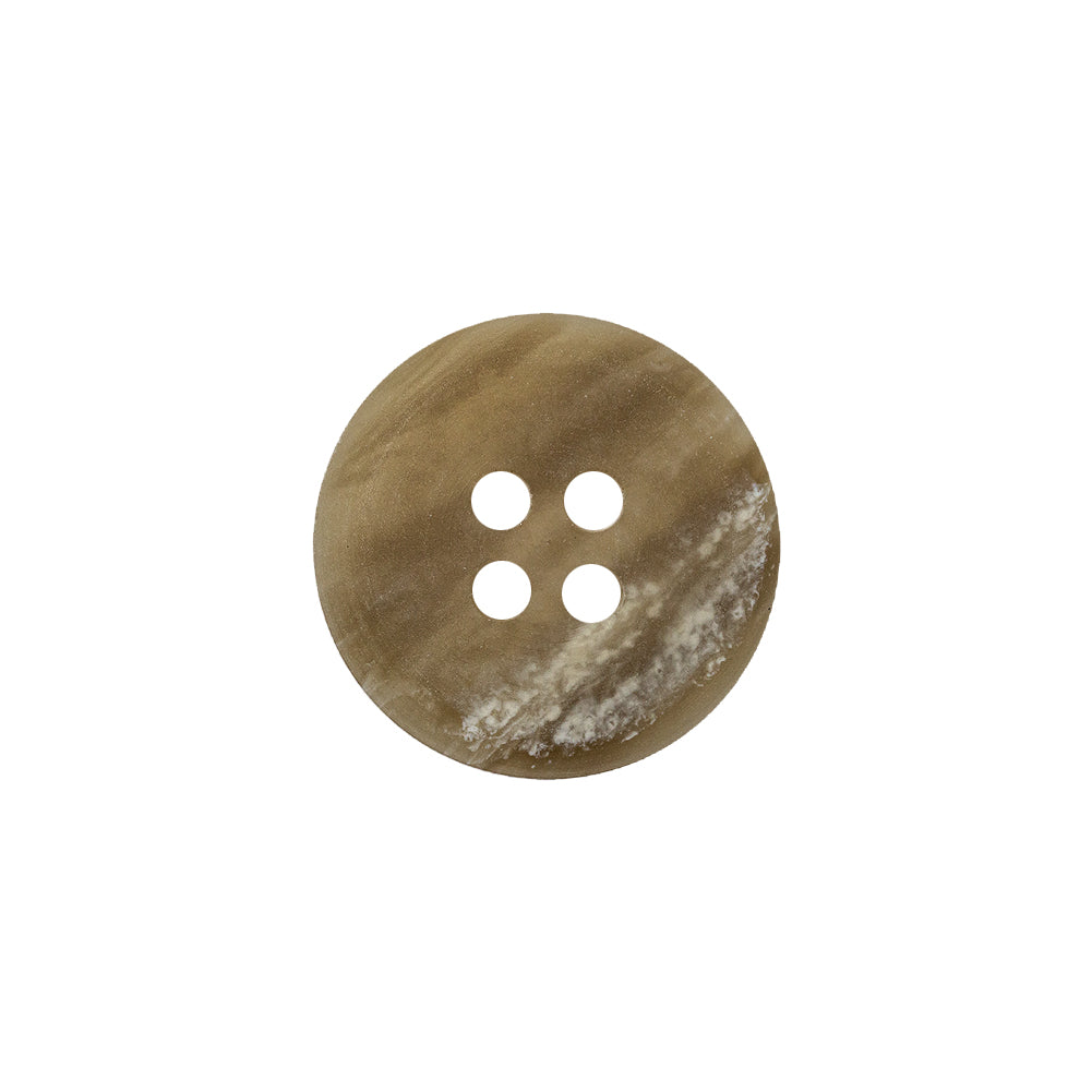 Timber Wolf and Agate Gray Matte Tire Shape Rim 4-Hole Plastic Button - 28L/18mm Detail